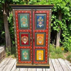 Painted Floral Cabinet