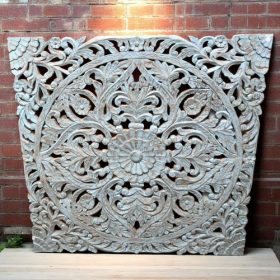 k82 7407 blue indian furniture stunning hand carved panel front
