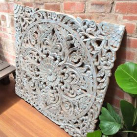 k82 7407 blue indian furniture stunning hand carved panel right
