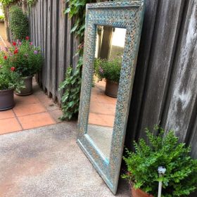 k82 8260 indian furniture hand carved mango mirror right