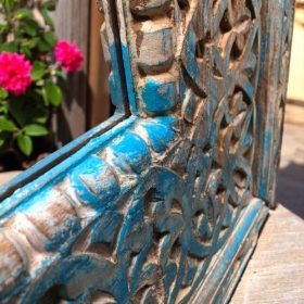 k82 8260 indian furniture hand carved mango mirror bottom