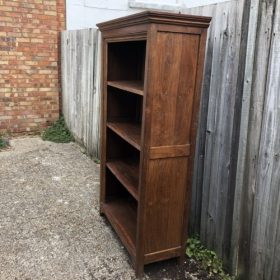 kh27 196 indian furniture teak shelved bookcase right