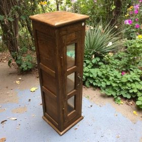 kh27 41 indian furniture slim teak cabinet left