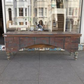k82 4895 b indian furniture low console tables benches front