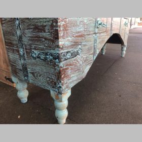 k82 4895 indian furniture low blue console table legs