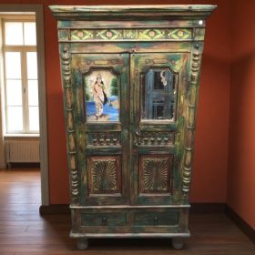 k82 7045 indian furniture cabinet with a tiled front