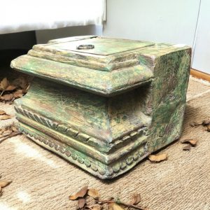 k82 7083 a indian accessory gift old vintage pillar bases left
