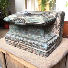 k82 7083 b indian accessory gift old vintage pillar bases left
