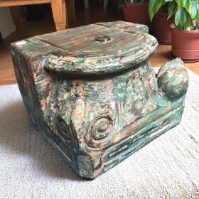 k82 7083 c indian accessory gift old vintage pillar bases main