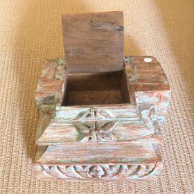 k82 7083 d indian accessory gift old vintage pillar bases open