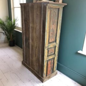 k82 7121 indian furniture vintage carved cabinet back