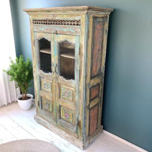 k82 7121 indian furniture vintage carved cabinet main