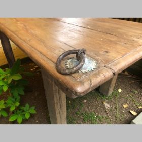 k82 7146 indian furniture rustic coffee table close