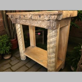 k82 7186 indian furniture console with lower shelf right