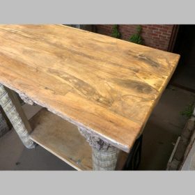 k82 7186 indian furniture console with lower shelf above
