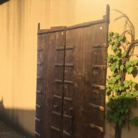 k82 8124 indian furniture vintage old teak door back top