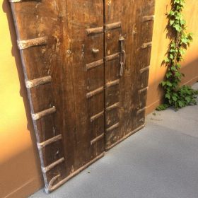 k82 8124 indian furniture vintage old teak door lower back