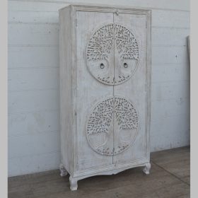 kh28 221 indian furniture 'tree of life' cabinet factory