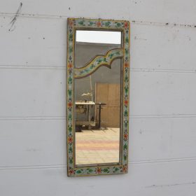 kh28 231 indian furniture hand painted slim mirror factory