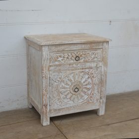 kh28 249 indian furniture whitewash bedside cabinets factory