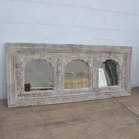 kh28 260 indian furniture triple archway mirror factory