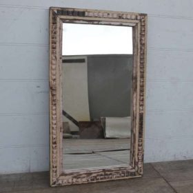 kh28 60 indian furniture rustic wooden mirror factory