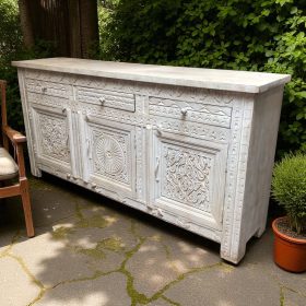 k82 7047 indian furniture elegant white sideboard main
