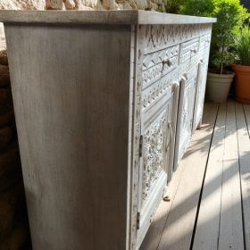 k82 7047 indian furniture elegant white sideboard left
