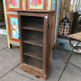 k82 7049 indian furniture slim teak glass door unit storage