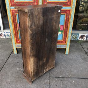 k82 7049 indian furniture slim teak glass door unit natural