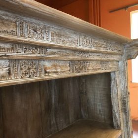 k82 7055 indian furniture exquisite corbel bookcase close