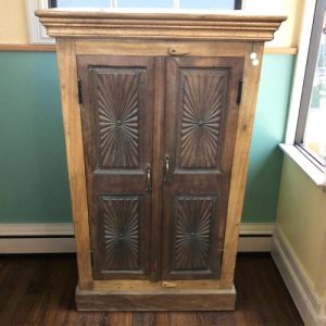 k82 7058 indian furniture midsized cabinet front