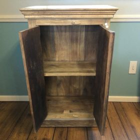k82 7058 indian furniture midsized cabinet open