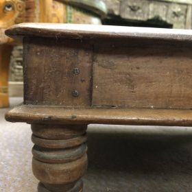 k82 7070c b indian furniture carved low bajot tables vintage