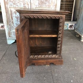 k82 7072 indian furniture small teak door cabinet open
