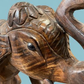 k82 7075 indian accessory gift stunning wooden elephant main
