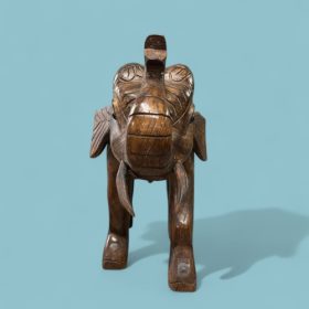 k82 7075 indian accessory gift stunning wooden elephant front
