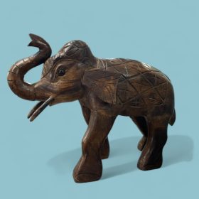 k82 7075 indian accessory gift stunning wooden elephant right