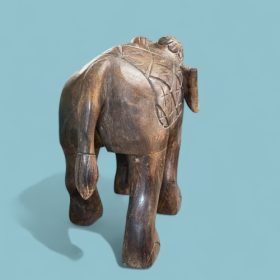 k82 7075 indian accessory gift stunning wooden elephant behind