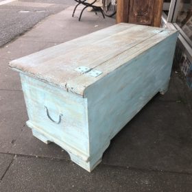 k82 7115 indian furniture blue storage trunk back