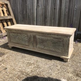 k82 7116 indian furniture sunburst front trunk right