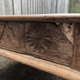 k82 7135 indian furniture large carved edge tables details