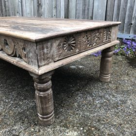 k82 7135 indian furniture large carved edge tables carvings