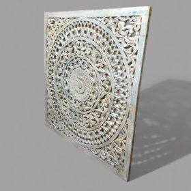 k82 7151 indian furniture square pale blue wall panel right