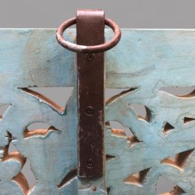 k82 7151 indian furniture square pale blue wall panel hanging
