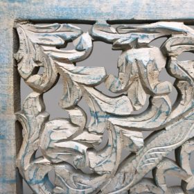 k82 7151 indian furniture square pale blue wall panel details