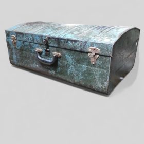 k82 7161 a indian furniture vintage 'steamer' trunks right