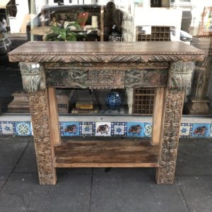k82 7405 indian furniture console table with shelf front