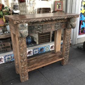 k82 7405 indian furniture console table with shelf main