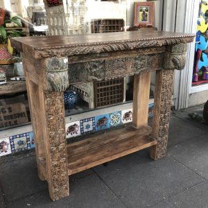 k82 7405 indian furniture console table with shelf main